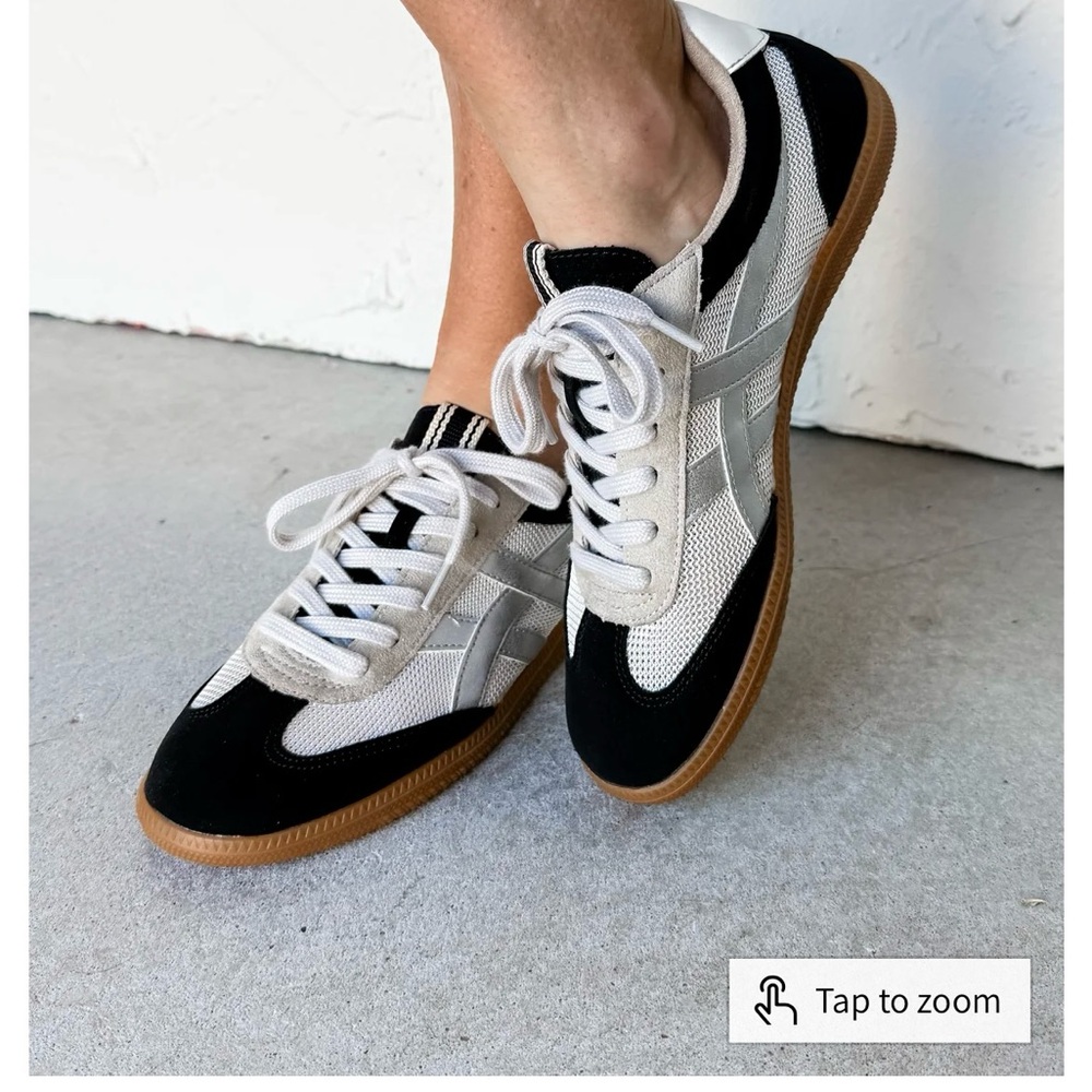 ShuShop Black and White Women's Sneakers